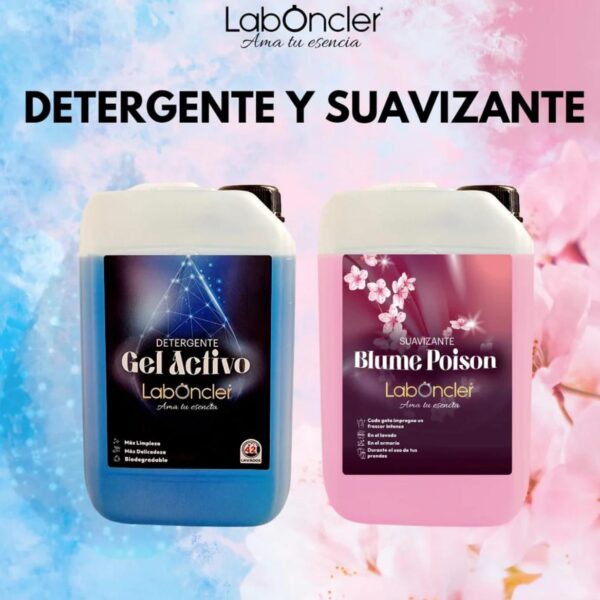 PACK DETERGENTE GEL ACTIVO+ SUAVIZANTE BLUME POISON LABONCLER