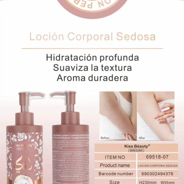 LOCION CORPORAL YARA ELIXIR KISS BEAUTY